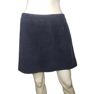 Vintage California Concepts Navy Blue Cordoroy A Line Mini Skirt Juniors Size 11